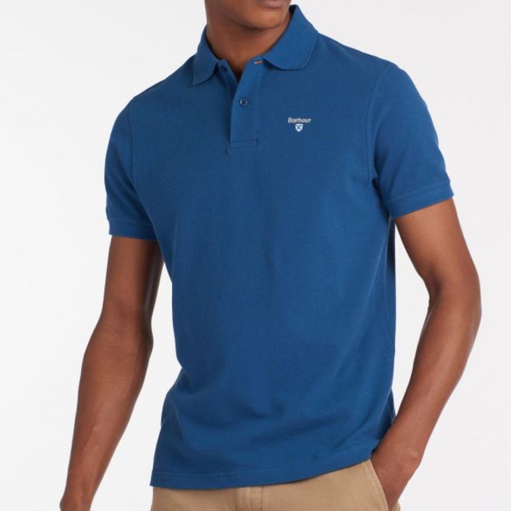 Barbour Deep Blue Sports Polo Shirt